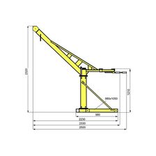 Мини-кран строительный с лебёдкой OCALIFT 300кг 60м (L) - изображение 7